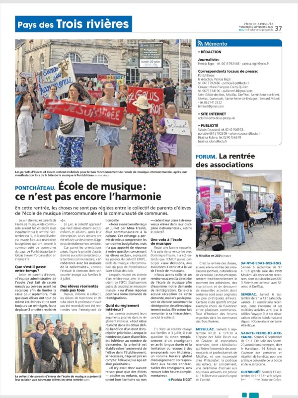 article echo 5 septembre 25